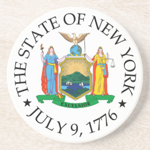 New York-teken Zandsteen Onderzetter