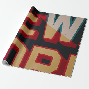 New York text Cadeaupapier