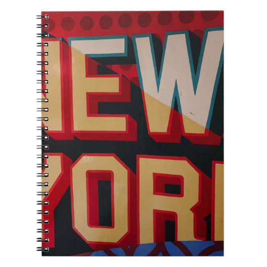 New York text Notitieboek (Voorkant)