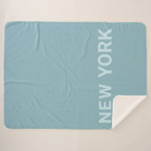 New York Text Sherpa Deken (Voorkant (horizontaal))