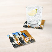 New York The Big Apple Abstract schilderen Kartonnen Onderzetters (Insitu)