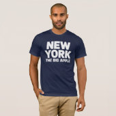 New York: The Big Apple, een gedurfde uitspraak T-shirt (Voorkant volledig)
