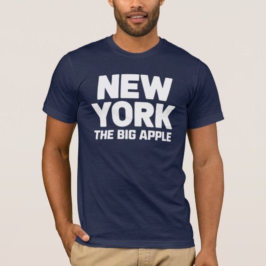 New York: The Big Apple, een gedurfde uitspraak T-shirt (Voorkant)