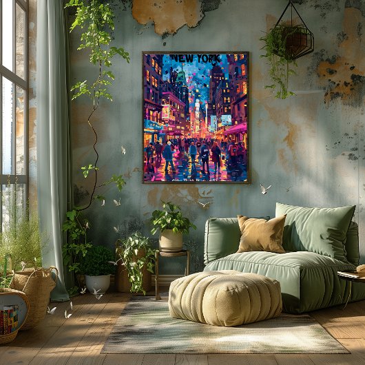 New York: The City That Never Sleeps Contemporáneo Perfect Poster