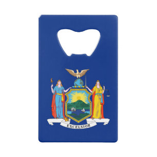 New York: The Empire State Home, de vlag van de Bi Creditkaart Flessenopener