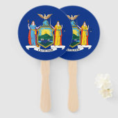 New York: The Empire State Home, de vlag van de Bi Handwaaier (Voorkant en achterkant)