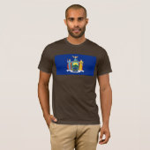 New York: The Empire State Home, de vlag van de Bi T-shirt (Voorkant volledig)