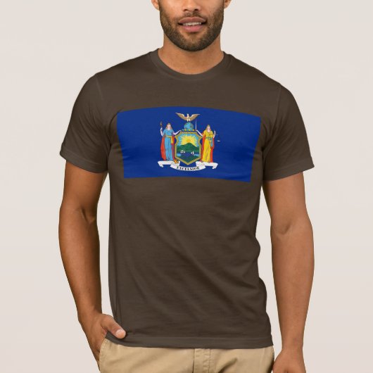 New York: The Empire State Home, de vlag van de Bi T-shirt (Voorkant)