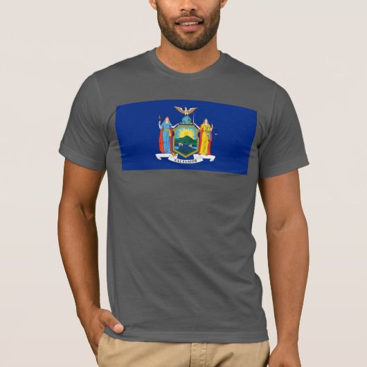 New York: The Empire State Home, de vlag van de Bi T-shirt (Voorkant)