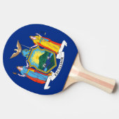 New York: The Empire State Home, de vlag van de Bi Tafeltennisbatje (Zijkant)