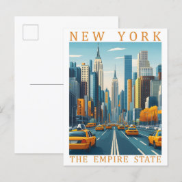 New York the Empire State USA Travel Place Briefkaart