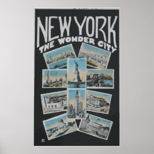 New York The Wonder City,  Poster