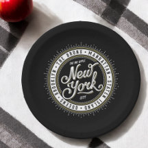 New York Theme Party Retro City Logo