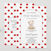 New York Themed Baby Shower Kaart (Voorkant / Achterkant)