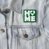 New York Thuis Hart Staat Knop Speld Vierkante Button 5,1 Cm (In situ)