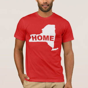 New York Thuis Weg Van Thuis T's T-shirts