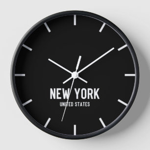 New York Time Zone Newsroom Muur Klok