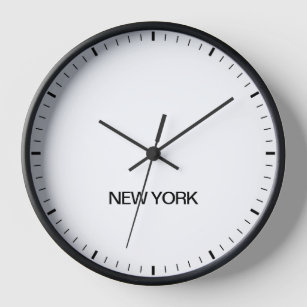 New York Time Zone Newsroom Style-klok