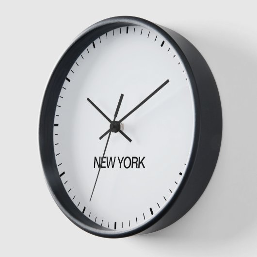 New York Time Zone Newsroom Style-klok (Hoek)