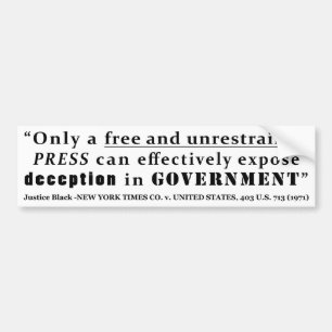 New York Times Co. tegen Verenigde Staten 403 vs.  Bumpersticker