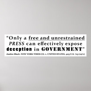 New York Times Co. tegen Verenigde Staten 403 vs.  Poster