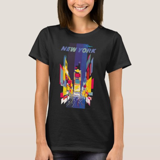 New York Times Square Atomic Age T-shirt (Voorkant)