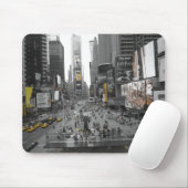New York Times Square  Black en Yellow Muismat (Met muis)