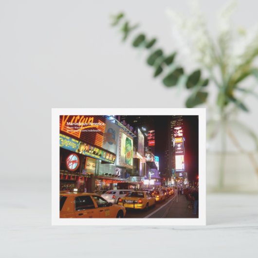 New York Times Square Briefkaart (Staand voorkant)