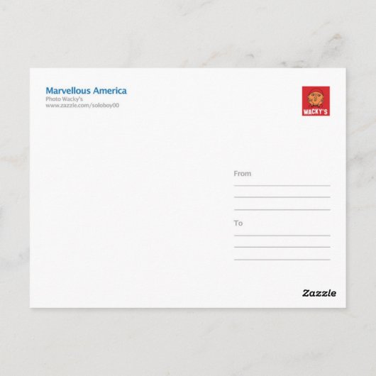 New York Times Square Briefkaart (Achterkant)