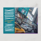 New York-Times Square-Coming Opnieuw Briefkaart (Voorkant)