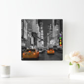 New York Times Square Wanduhr Uhr Vierkante Klok (Huis)