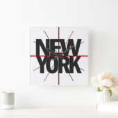 New York Timezone Wall klok (Huis)