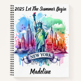 New York toont beroemde bezienswaardigheden Notitieboek