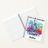 New York toont beroemde bezienswaardigheden Notitieboek (Binnen)