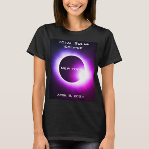 NEW YORK Totale zonsverduistering 8 april 2024 T-shirt