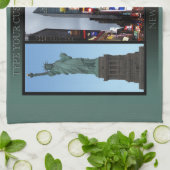 New York Towel Aangepaste NYC Landmark Tea Towel Theedoek (Gevouwen)