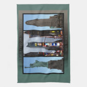 New York Towel Aangepaste NYC Landmark Tea Towel Theedoek (Verticaal)