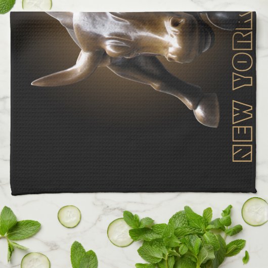 New York Towel Aangepaste NYC Souvenir Tea Towel Theedoek (Gevouwen)