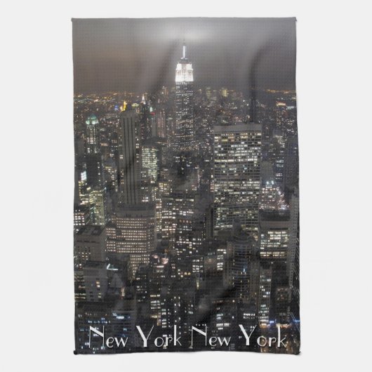 New York Towel Aangepaste NYC Souvenir Tea Towel Theedoek (Verticaal)