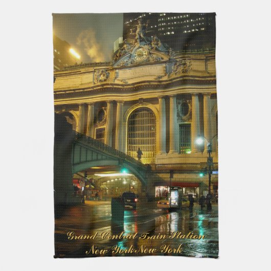 New York Towel Aangepaste NYC Souvenir Tea Towel Theedoek (Verticaal)