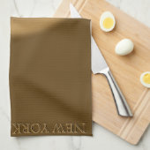 New York Towel Aangepaste NYC Souvenir Tea Towel Theedoek (Quarter Fold)