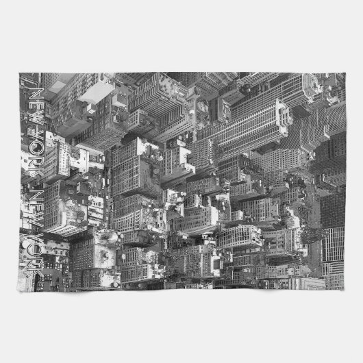 New York Towel Aangepaste NYC Souvenir Tea Towel Theedoek (Horizontaal)