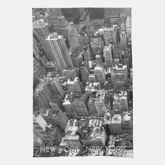 New York Towel Aangepaste NYC Souvenir Tea Towel Theedoek (Verticaal)