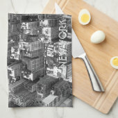 New York Towel Aangepaste NYC Souvenir Tea Towel Theedoek (Quarter Fold)