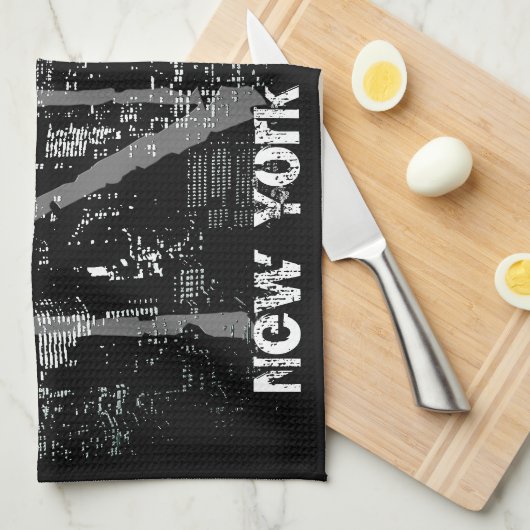 New York Towel Aangepaste NYC Souvenir Tea Towel Theedoek (Quarter Fold)