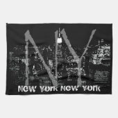 New York Towel Aangepaste NYC Souvenir Tea Towel Theedoek (Horizontaal)