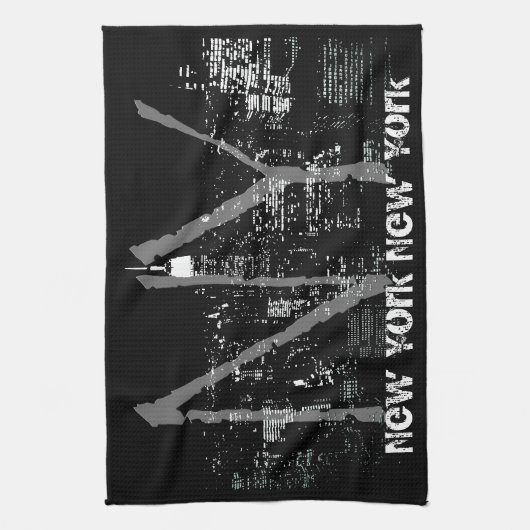 New York Towel Aangepaste NYC Souvenir Tea Towel Theedoek (Verticaal)