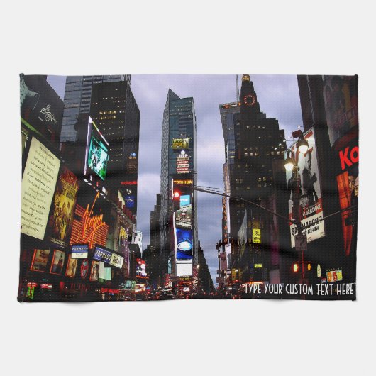 New York Towel Persoonlijke Times Square Tea Towel Theedoek (Horizontaal)