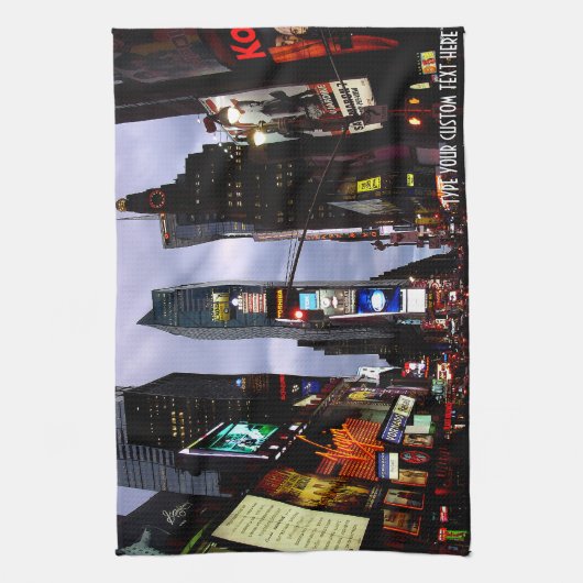 New York Towel Persoonlijke Times Square Tea Towel Theedoek (Verticaal)