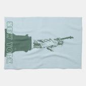 New York Towel Statue of Liberty NYC Tea Towel Theedoek (Horizontaal)